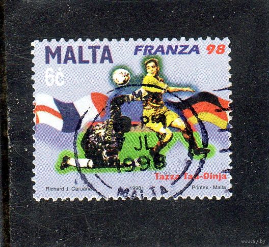 Мальта.Ми-1047.FIFA - Кубок Мира по футболу.Франция.1998.