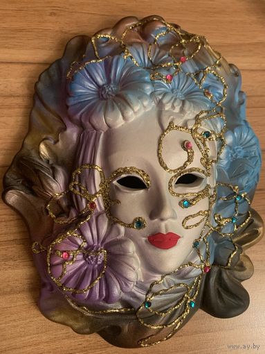 Маска венецианская. Ручная роспись . Италия.