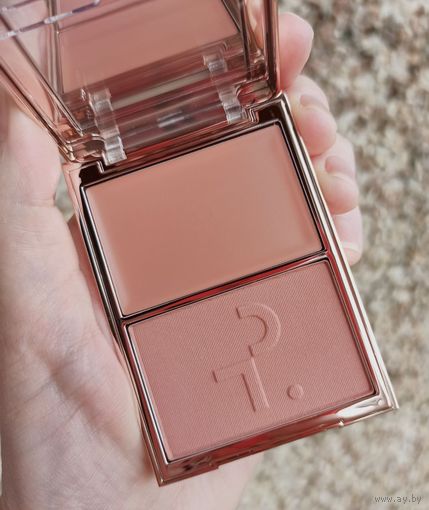 Кремовые+сухие румяна Patrick TA Double-Take Creme&Powder Blush DUO в оттенке She's Seductive