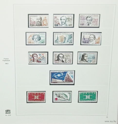 ФРАНЦИЯ.Хронология.РАСПРОДАЖА АЛЬБОМА ПОСТРАНИЧНО !Могут встречаться аккуратные наклейки! СОСТОЯНИЕ НА ФОТО !