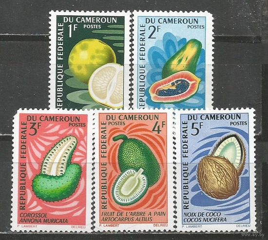 Камерун(Республика). Фрукты. 1967г. 5 марок.