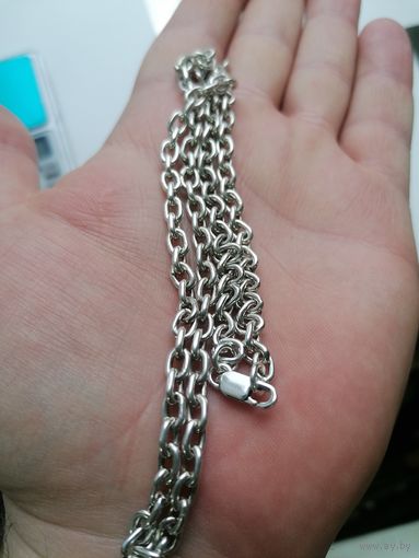Цепь серебро 925 пробы Якорное плетение, торги с Рубля