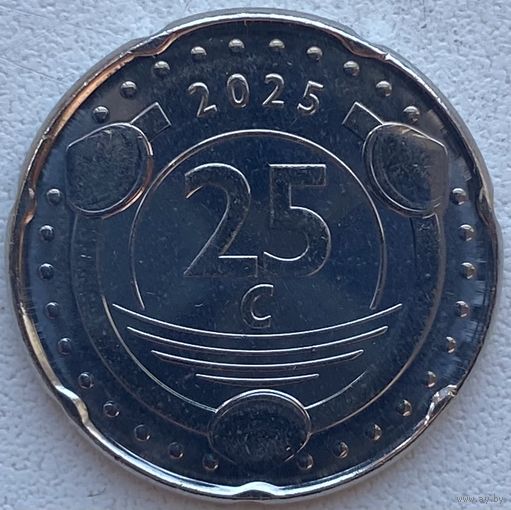 Кюрасао (Автономия в составе Нидерландов) 25 центов 2025 г.