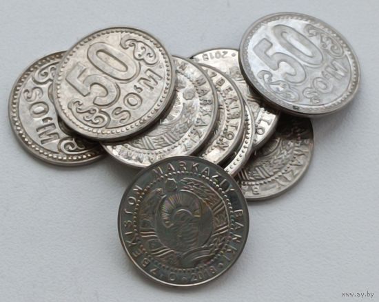 Узбекистан. 50 сум 2018 года.