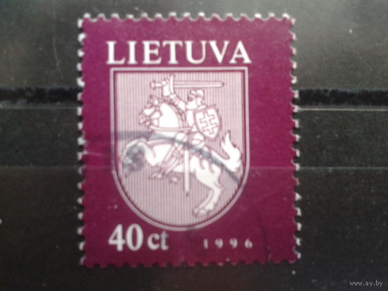 Литва 1996 Стандарт, герб Погоня 40с
