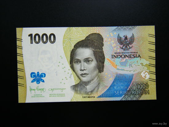 Индонезия 1000 РУПИ 2024г. UNC.