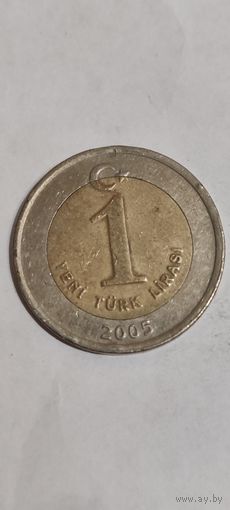Турция 1 лира 2005