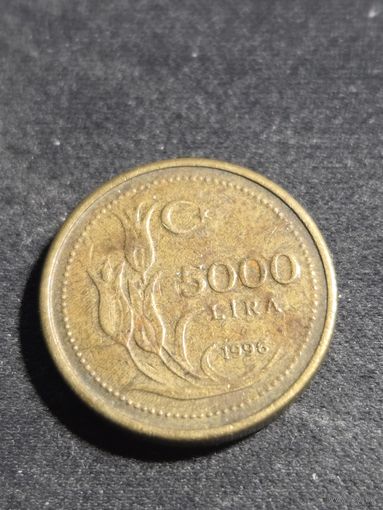 Турция 5000 лир 1996