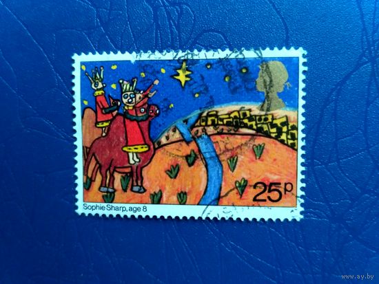 Великобритания. Рождество. Рисунки детей. Из серии. 1981 (5)