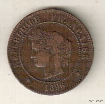 Франция 5 сантим 1896