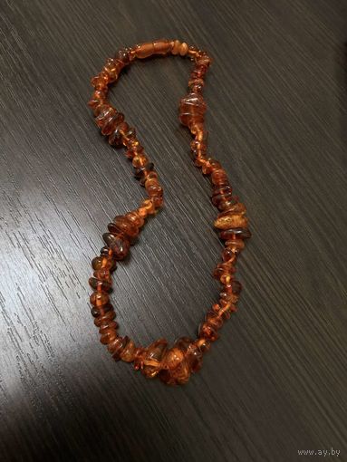 Бусы винтажные из янтаря .