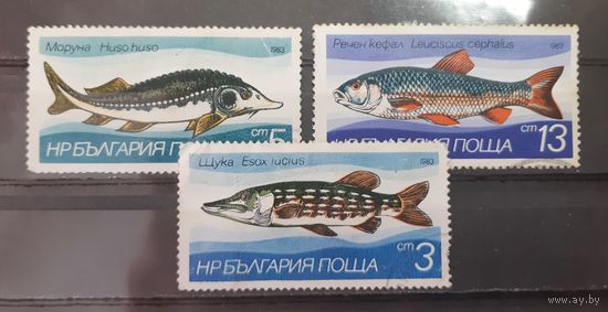 Болгария. 1983 год. Фауна. Рыбы