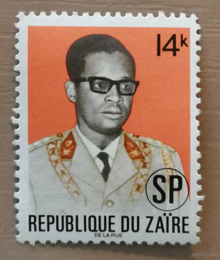 Марка Заир, Конго, президент Жозеф Мобуту, 1973 г., специальный выпуск