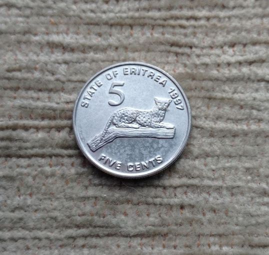 Werty71 Эритрея 5 центов 1997 1991