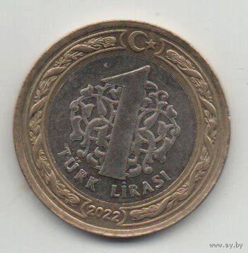 ТУРЕЦКАЯ РЕСПУБЛИКА. 1 ЛИРА. БИМЕТАЛЛ.  ПОГОДОВКА. Цена за одну монету.