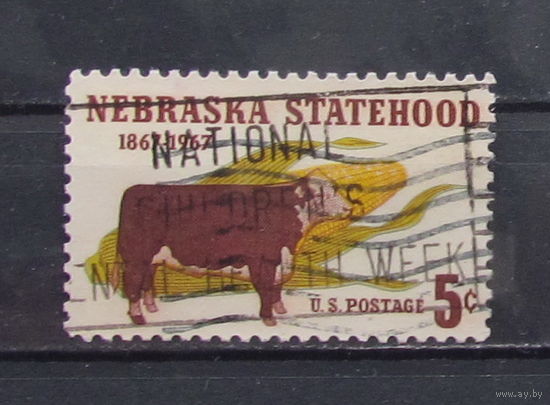 США 1967г. 100-летие образования штата Небраска