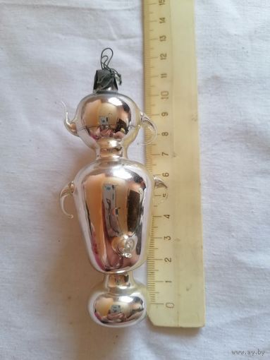 Ёлочная игрушка САМОВАР СССР 0057