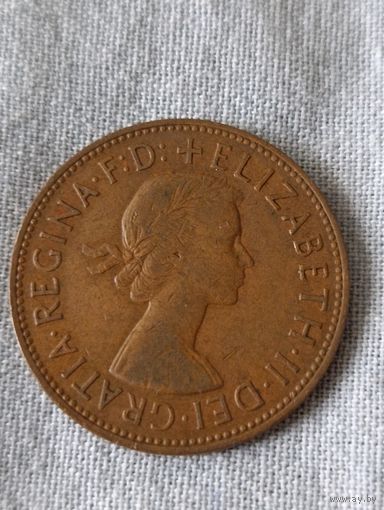 Великобритания. 1пенни 1963 года. (4)