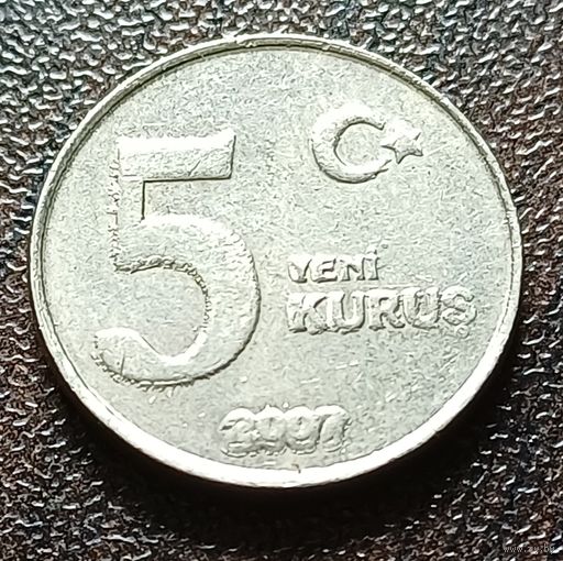 Турция 5 новых курушей, 2007    ( 2-8-3 )