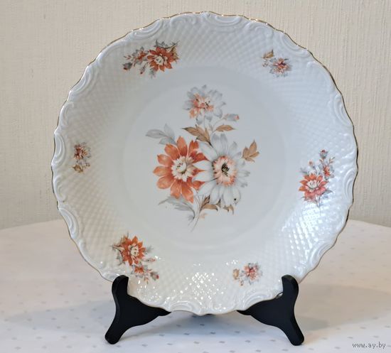 Блюдо фарфор слоновая кость Bavaria Германия ХХ век диаметр 30 см.