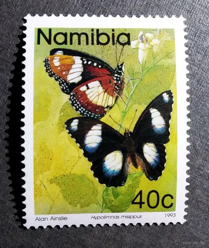 Марка Намибия 1993 год Бабочка
