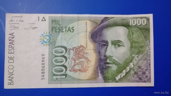 Испания 1000 песет 1992