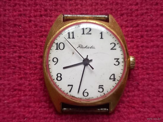 Часы Ракета СССР. На ходу. Мех. 2609.НА. Позолота AU 10.