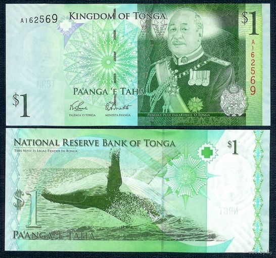 Тонга 1 паанга 2009 год, P-37a(1), UNC