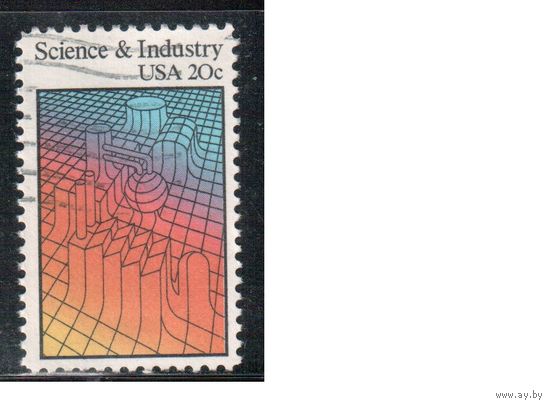 США-1983, (Мих.1613) , гаш.  , Наука в промышленности, (одиночка),
