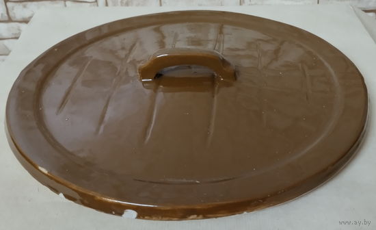 Крышка для бочонка керамическая.