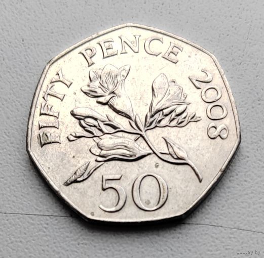 Гернси 50 пенсов 2008 _ Одна на АУ_aUNC_KM# 156