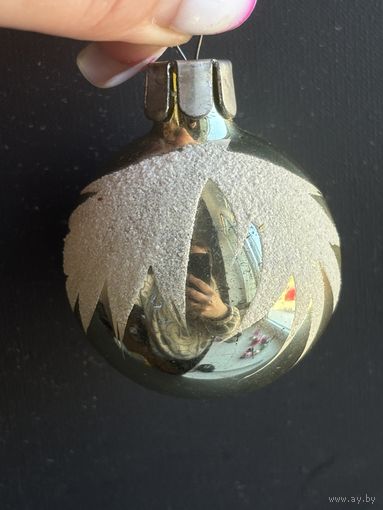 Ёлочная игрушка шарик СССР