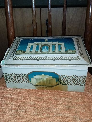 Коробка от Почтовый набор Рига 50-е гг Павильоны Прибалтики СССР в реставрацию