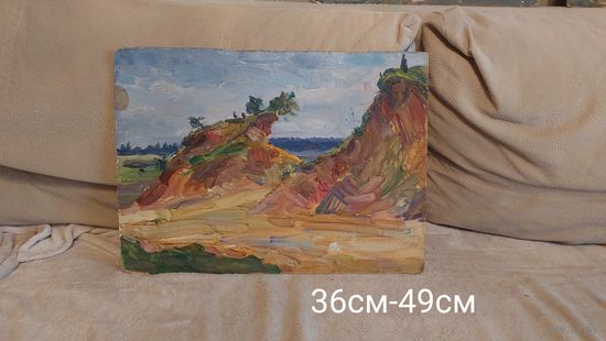 Довгялло Михаил Хрисанфович 1908-1978г картон/масло 36-49 см