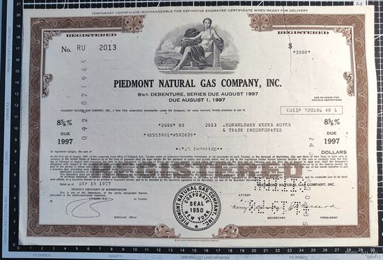 Облигация, Piedmont Natural Gas Company Inc, 2013