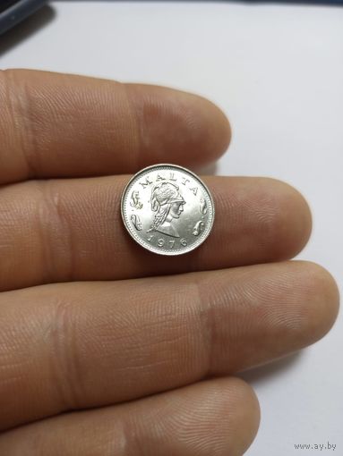 2 цента 1976г Мальта AU*UNC