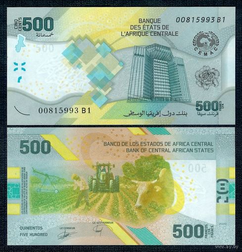 Центральные Африканские Штаты / ЦАШ, 500 франков 2020 год, UNC