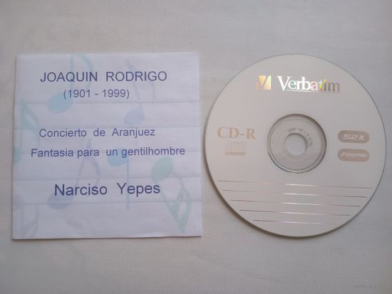 (CD -R) Narciso Yepes (guitar)