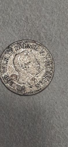 Пруссия 1 зильбергрошен 1844 А