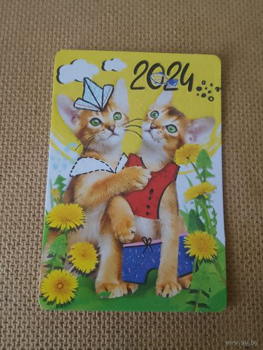 Карманный календарик. Котики. 2024 год