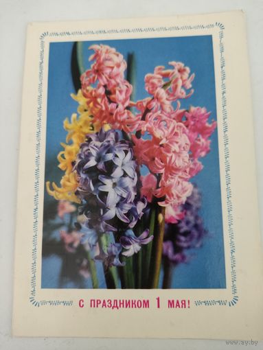Открытка "С праздником 1 мая", фото Г.Костенко, 1971г.