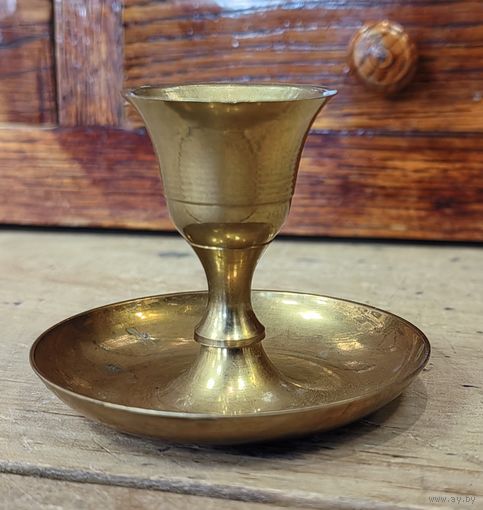 Подсвечник латунный