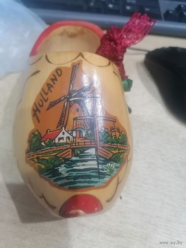 Сувенир "Башмачок Голландия деревянный