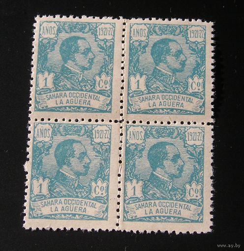 Испанская Западная Сахара, Ла Агуэра 1923 Альфонсо XIII x 4
