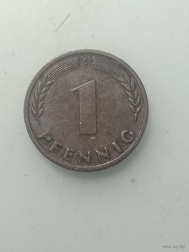 ФРГ 1 пфенниг 1950 года . G
