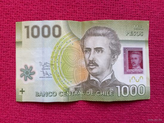 Чили 1000 песо 2015 г.