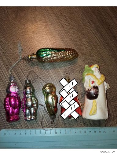 Ёлочные игрушки СССР люди. ЦЕНА ЗА 1 игрушку.
