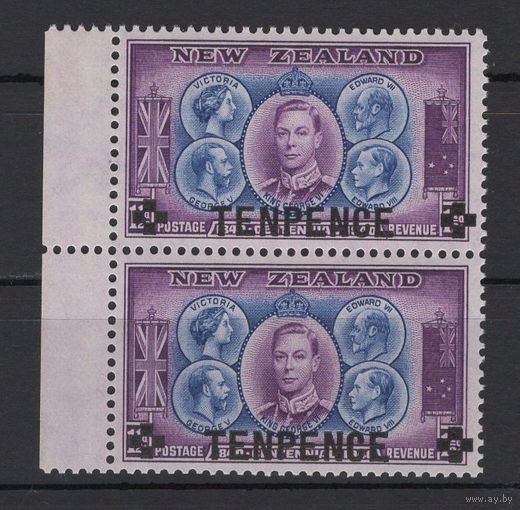 Новая Зеландия 1944** Династия британских монархов Георг VI Новый номинал SG#662