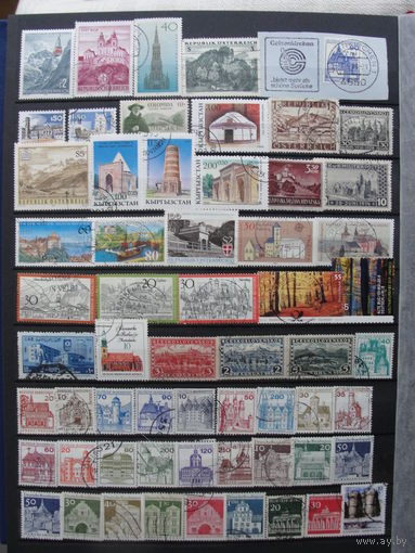 Продажа коллекции с 1 рубля! Культура и искусство на почтовых марках мира.