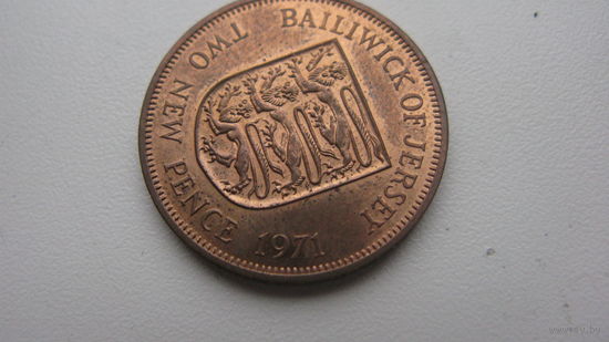 Джерси 2 пенса  1971